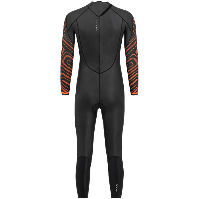 2024 Orca Hombres Vitalis Breast Stroke Open Water Swim Back Zip Neopreno NN2B0501 - Black